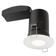 Saxby 61061 Fixed GU10 Fire Downlight White